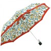 Morris & Co Minilite by Fulton - Lightweight Folding UPF 50+ Umbrella - Madder Fruit