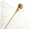 Elegance Ecru Wedding Parasol with Ivory Lace By Pasotti