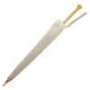 Eleonore - UVP Beige Parasol with Ivory Curl Lace Edge by Pierre Vaux