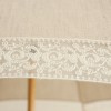 Eleonore - UVP Beige Parasol with Ivory Curl Lace Edge by Pierre Vaux