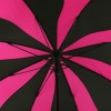 Pink & Black Swirl Walking Length Umbrella by Soake