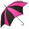 Pink & Black Swirl Walking Length Umbrella by Soake