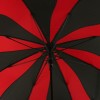 Red & Black Swirl Walking Length Umbrella by Soake