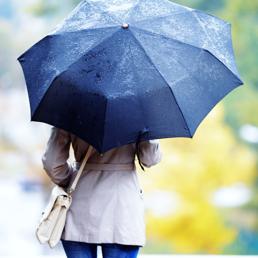 Ladies Folding Umbrellas