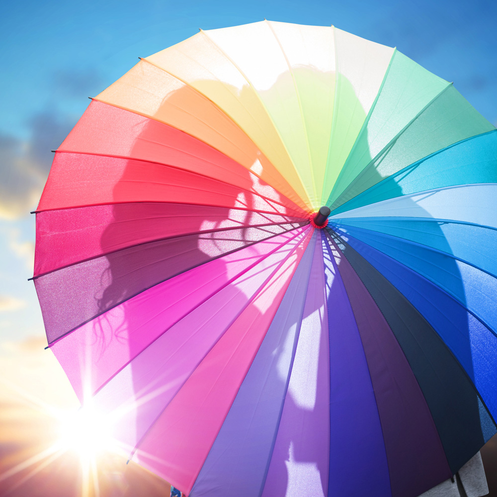 Rainbow Umbrellas