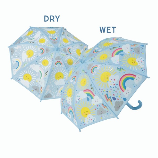Colour Changing Childrens Umbrella - Sun & Cloud