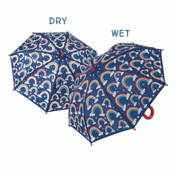 Colour Changing Childrens Umbrella - Rainbows