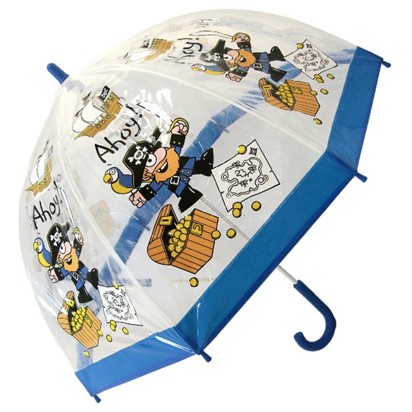Bugzz PVC Dome Umbrella for Children - Pirate