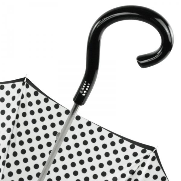 ★Pasotti★名品 イタリア傘★Black and White Dot Umbrella 354or-55874-164-D1V.jpg