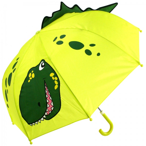 Soake Kid's 3D Pop-Up Umbrella - Green Dinosaur