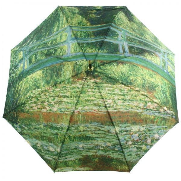Stormking Classic Walking Length Umbrella - Art Collection - Japanese Bridge by Monet