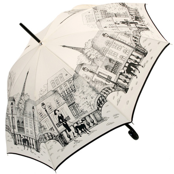 Parisienne Poodles Umbrella by Guy de Jean