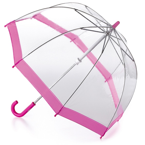 Fulton Funbrella Birdcage - Pink - Clear Umbrella for Children