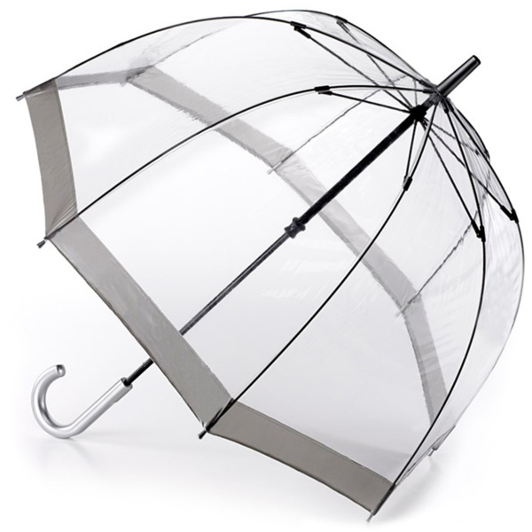 Fulton Birdcage Umbrella - Silver Trim