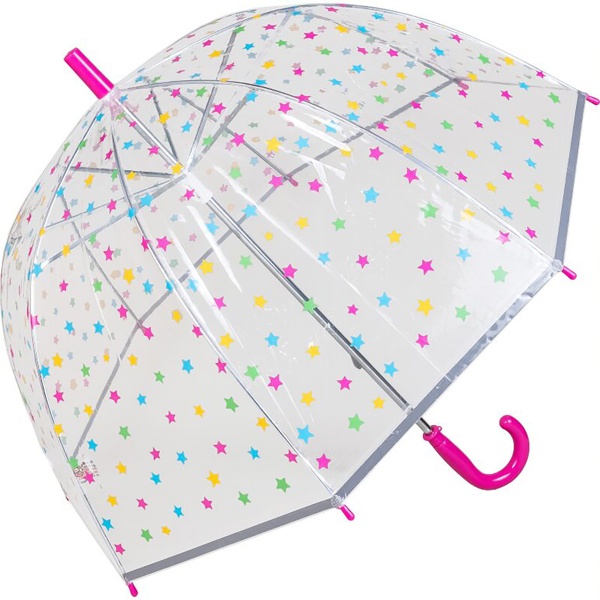 Susino Children's See-Through Dome Umbrella - Stars