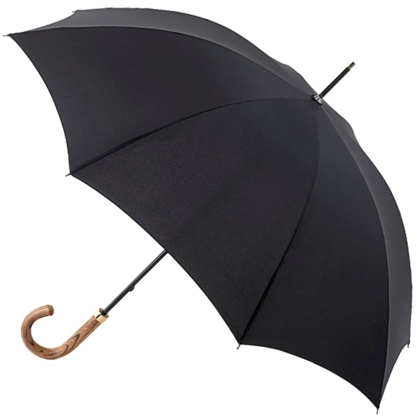 Fulton Commissioner - Black Walking Length Umbrella for Gents
