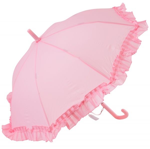 Galleria Kids Pink Frilly Umbrella