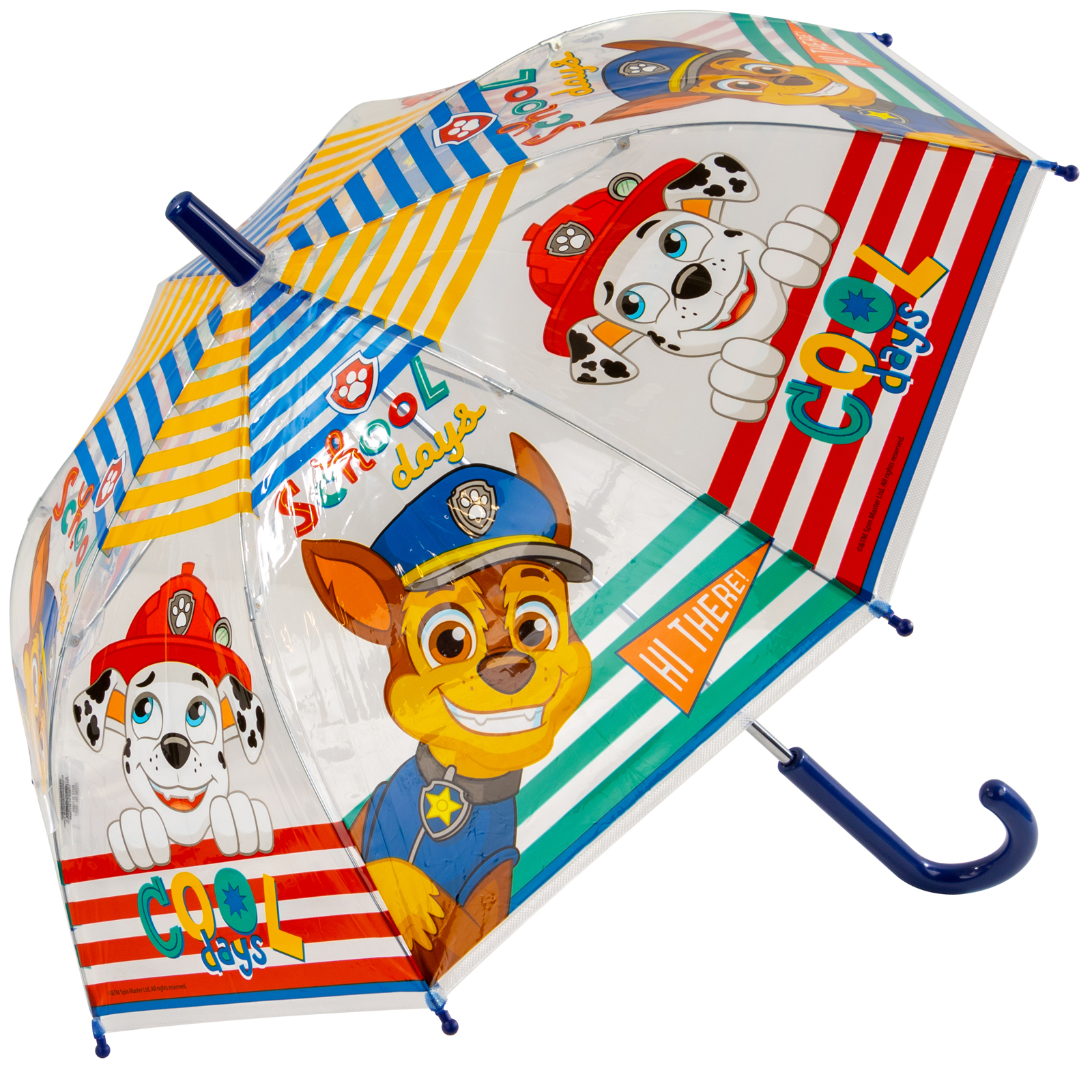 Nickelodeon's Paw Patrol Children's Clear Umbrella - School Days Cool Days