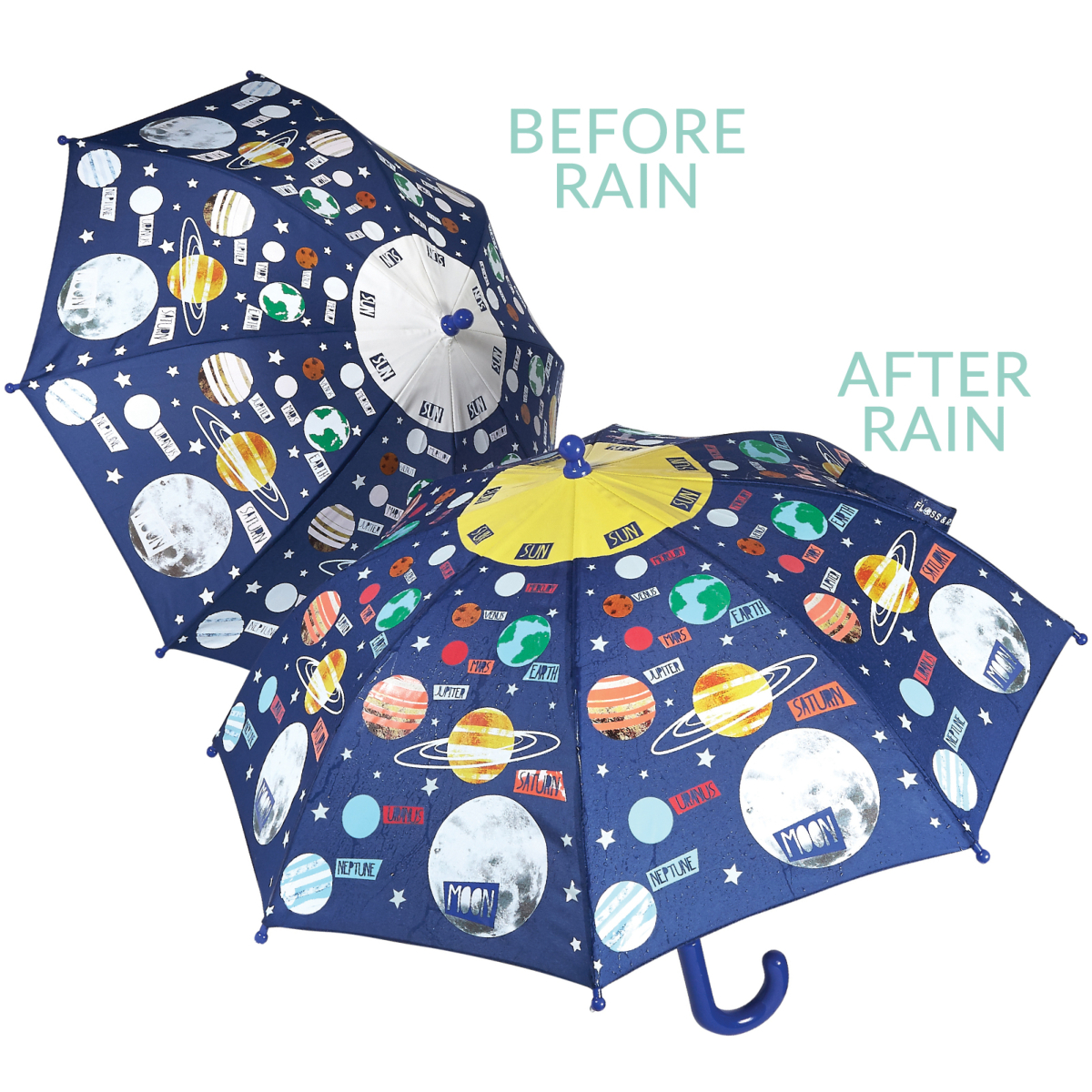 Colour Changing Childrens Umbrella - Universe