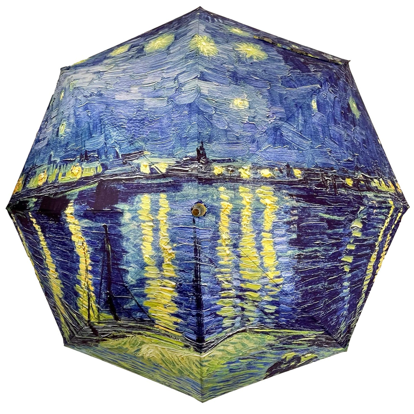 Stormking Classic Walking Length Umbrella - Art Collection - Over the Rhone by Van Gogh