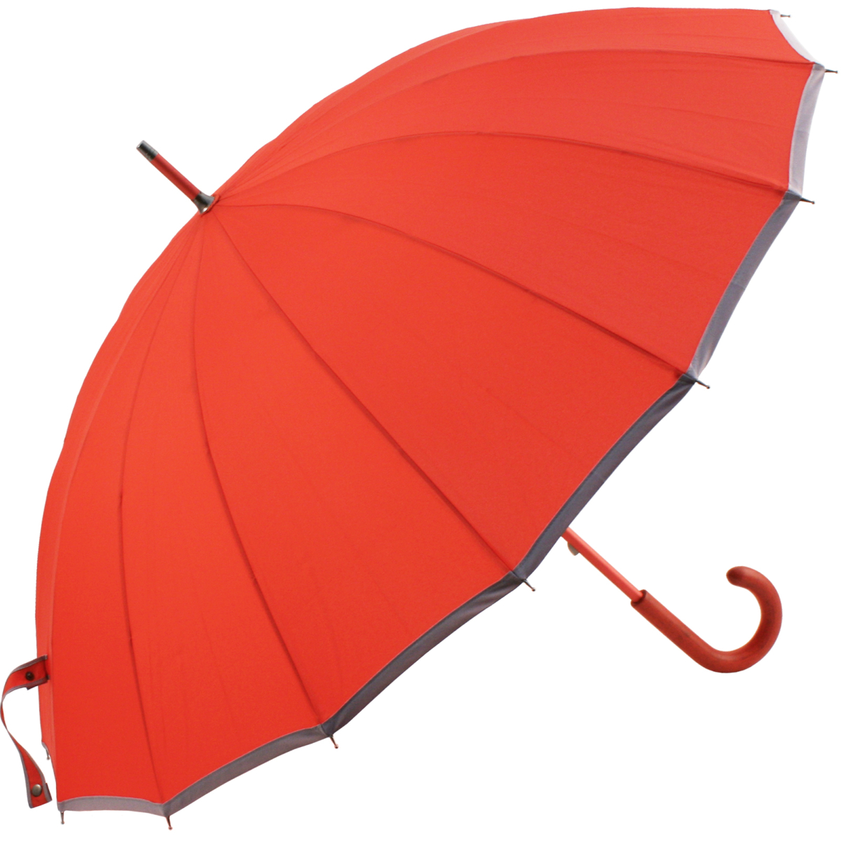 Sedici Fibreglass 16 Rib Umbrella - Scarlet