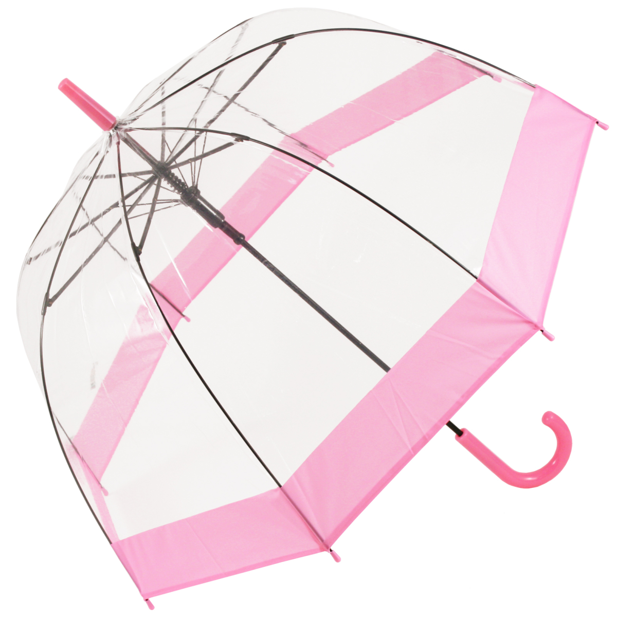 Soake Clear Dome Umbrella - Pink