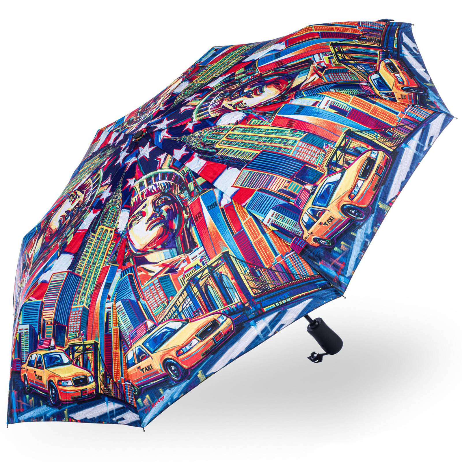 Stormking Automatic Open & Close Folding Umbrella - City Collection - New York in Colour