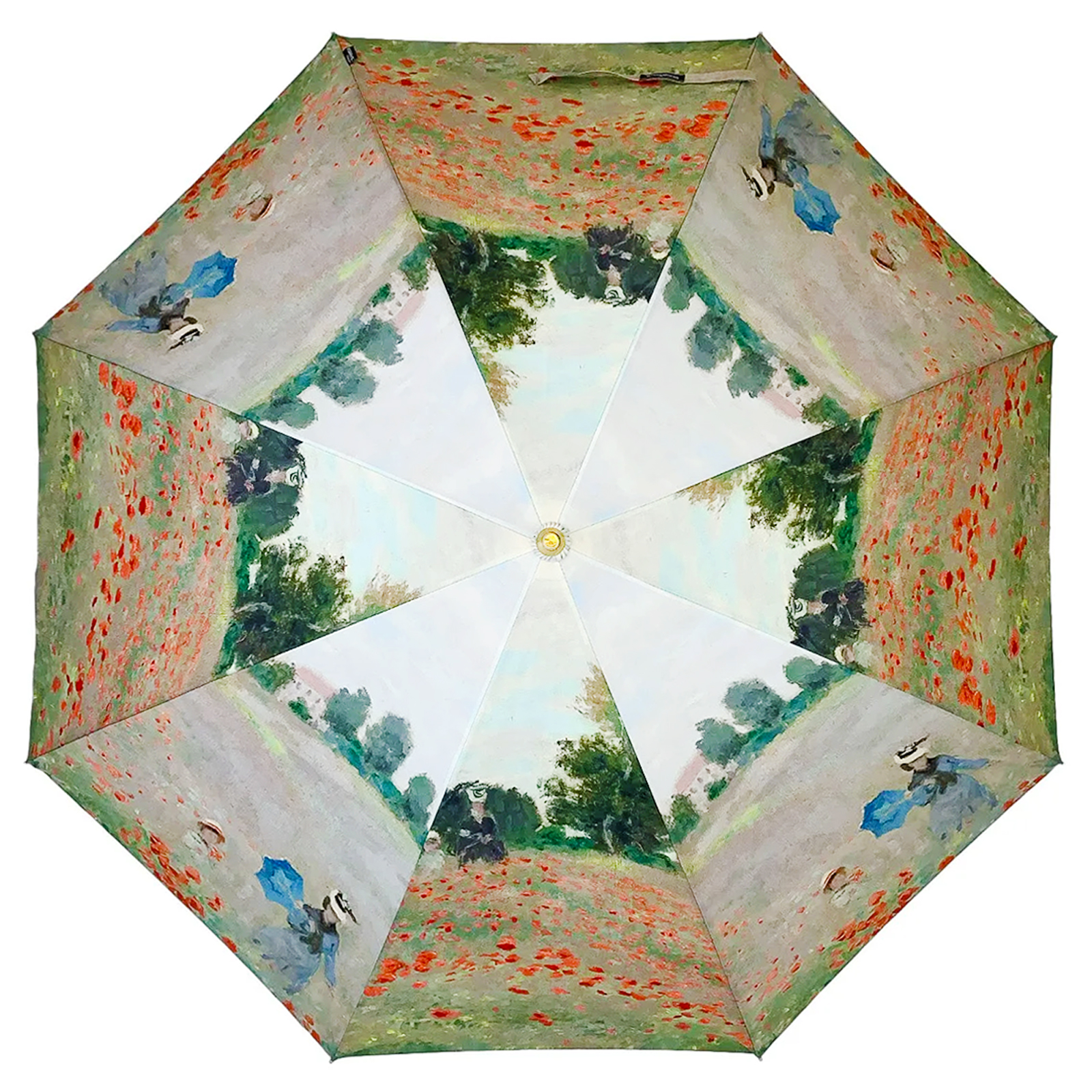 Stormking Art Print Walking Length Umbrella - Poppy Field by Monet