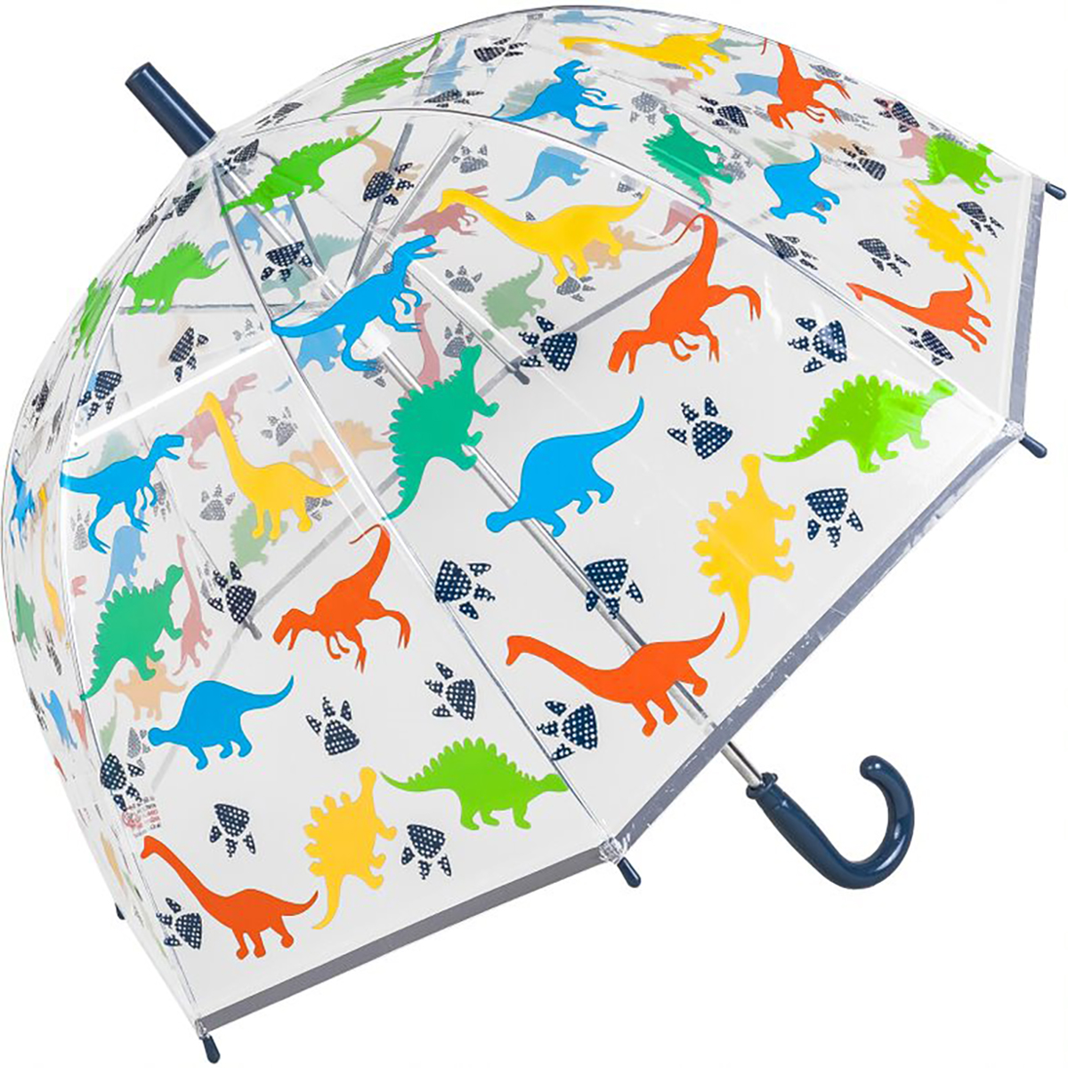 Susino Children's See-Through Dome Umbrella - Dinosaurs