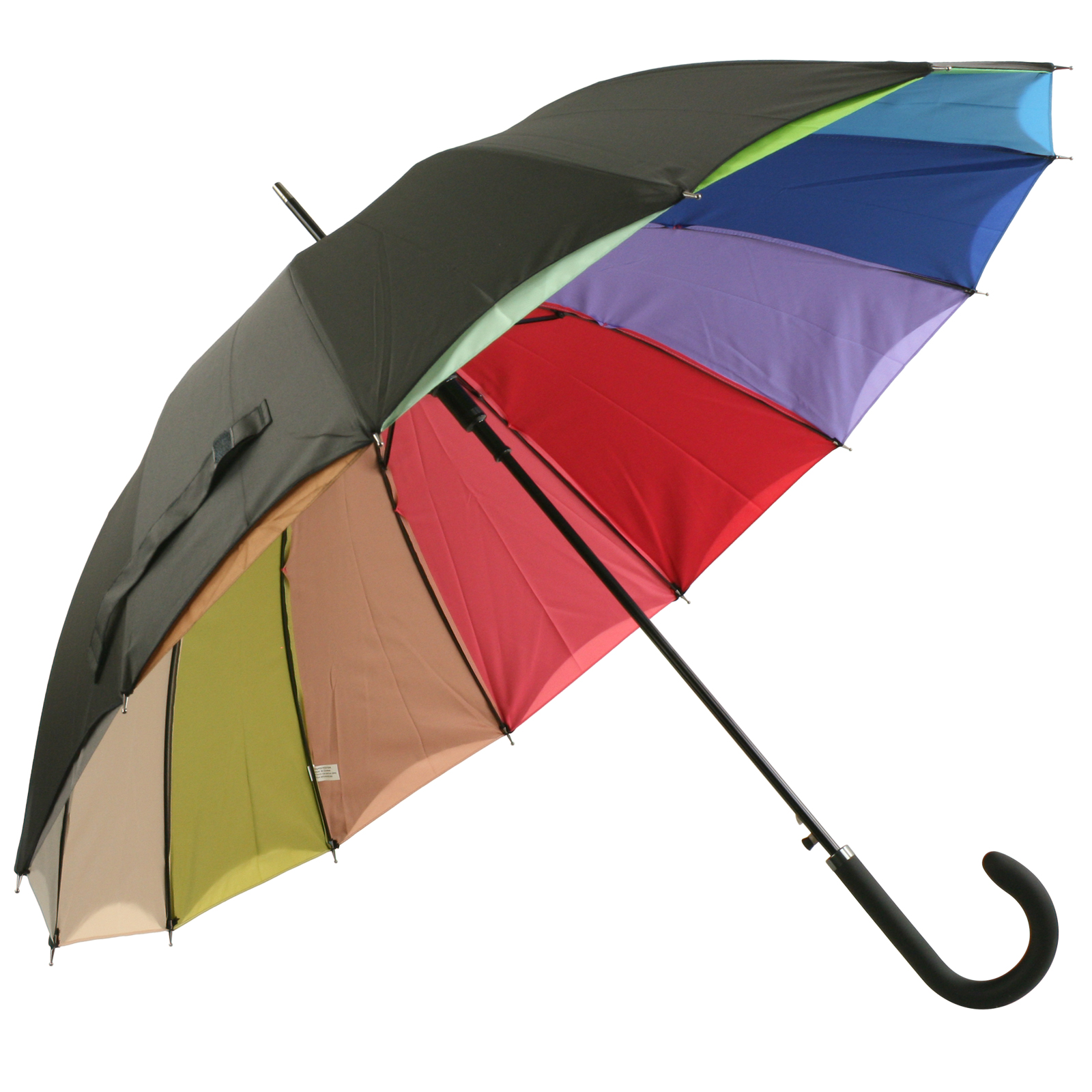 SOAKE Rainbow Colour Change Stick Umbrella 100cm Automatic Unisex Ladies Men 