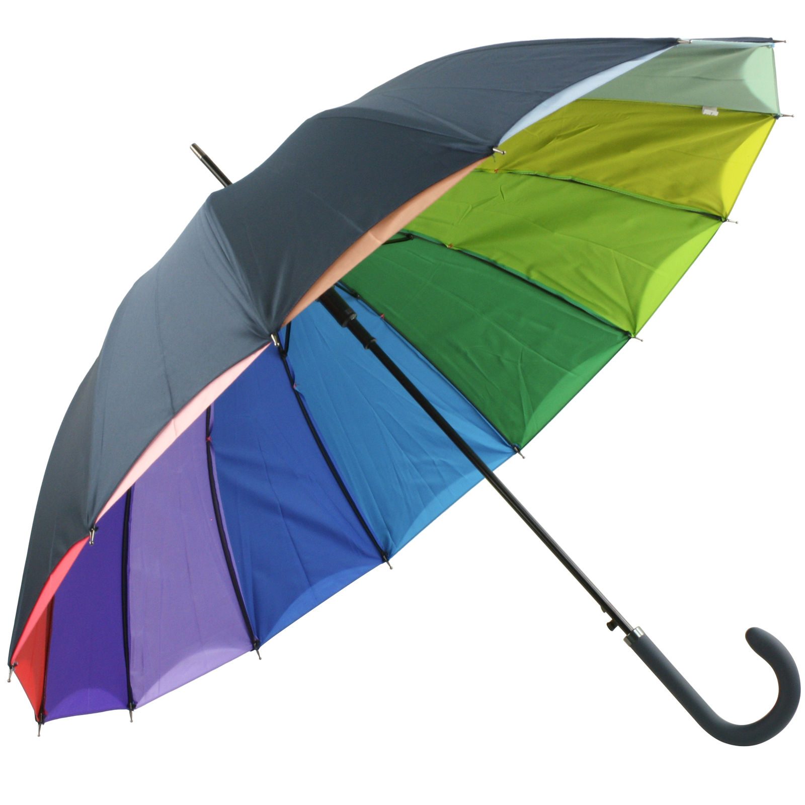 Rainbow Double Skin Automatic Umbrella - Navy