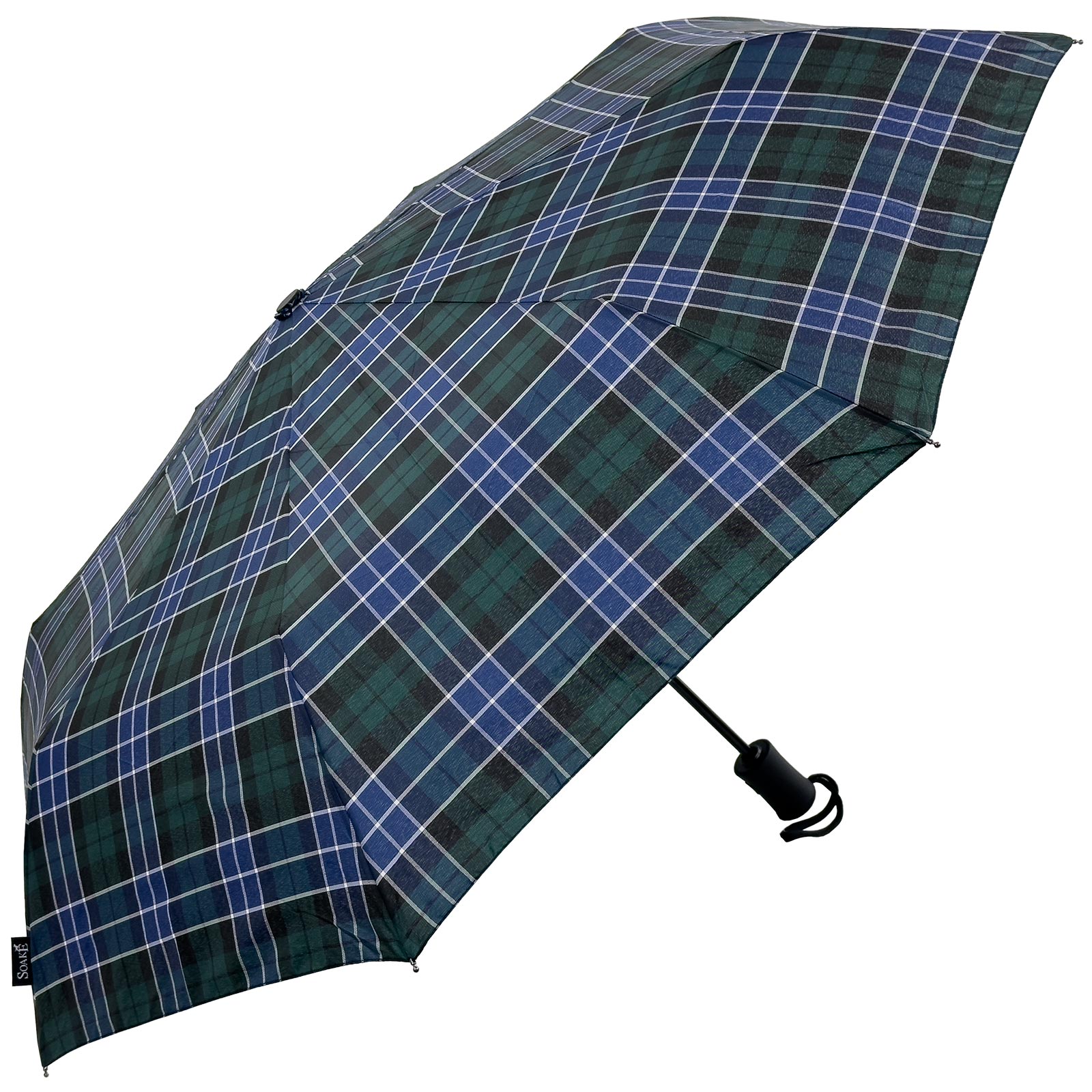 British Folding Umbrella  - Grey/Green main image 1