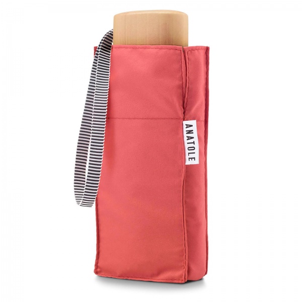 Pink Sorbet Folding Compact Umbrella by Anatole of Paris – PINA
