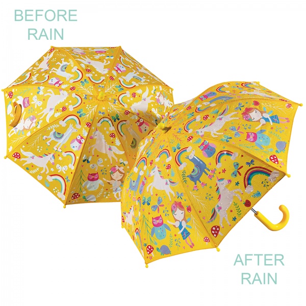 Colour Changing Childrens Umbrella - Rainbow Fairy