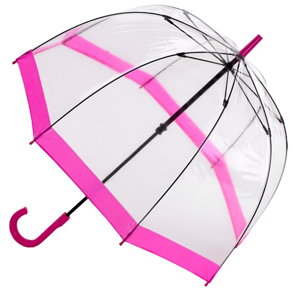 Fulton Birdcage Umbrella - Pink Trim