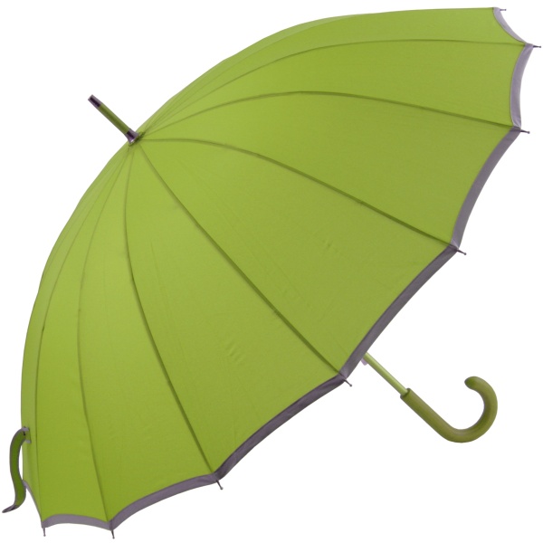 Sedici Fibreglass 16 Rib Umbrella - Soft Green