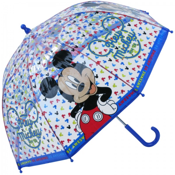 Disney's Mickey Mouse Children's Clear Dome Umbrella