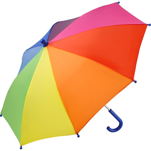 Performance Range Children's Walking Length Umbrella by Fare - Rainbow