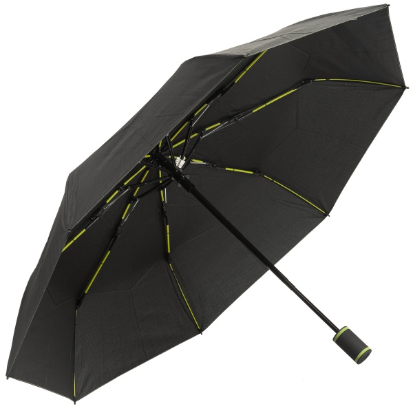 Performance Windfighter Auto Open & Close Folding Umbrella - Black & Lime