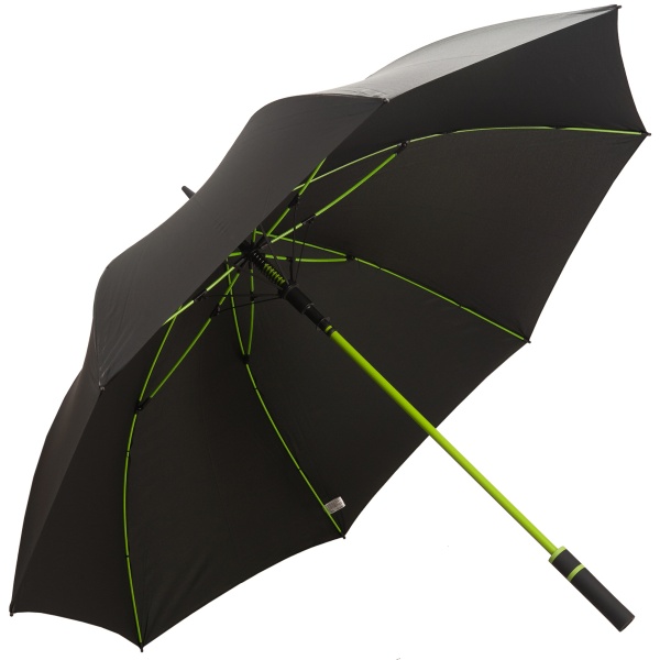 Performance Windfighter Auto Open Golf Umbrella - Black & Lime