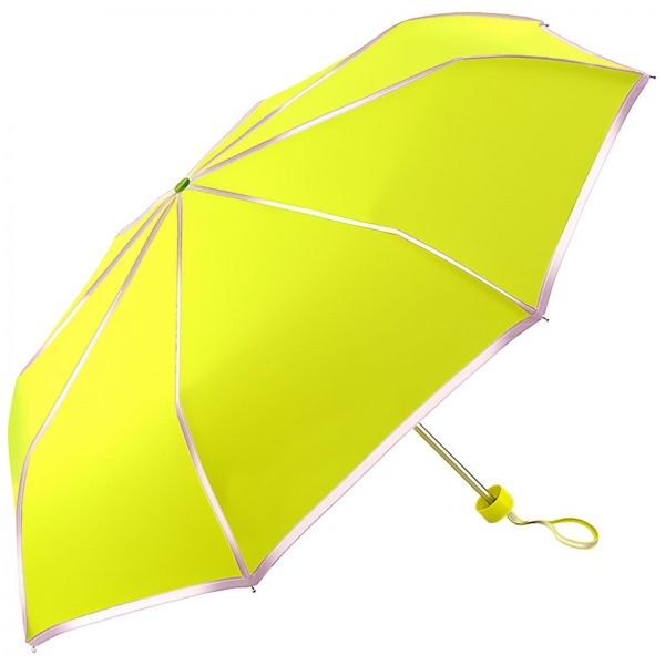 Fulton Minilite Folding Umbrella - Neon Yellow