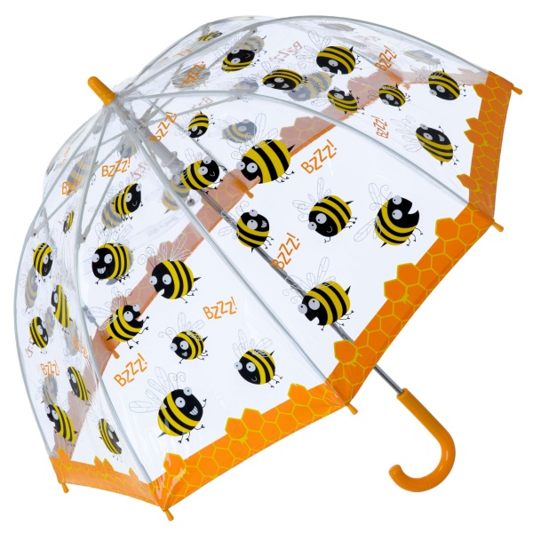 Bugzz PVC Dome Umbrella for Children (New Design) - Busy Bee