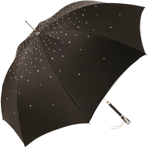 Exclusive Swarovski Crystal Luxury Umbrella Winters Night by Pasotti