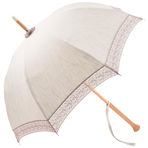 ★Pasotti★名品 イタリア日傘★White Wedding Parasol w/ Lace Elegance Ecru Wedding Parasol with Ivory Lace By Pasotti