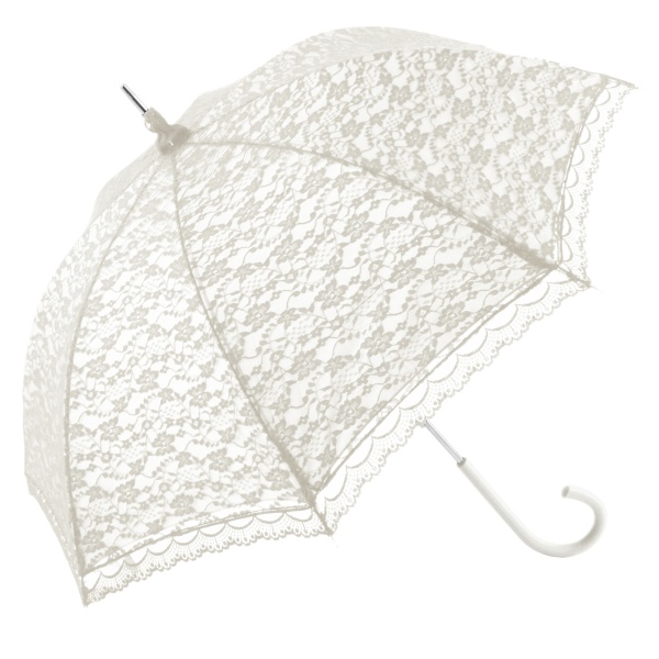 Romantica Lace Umbrella - White