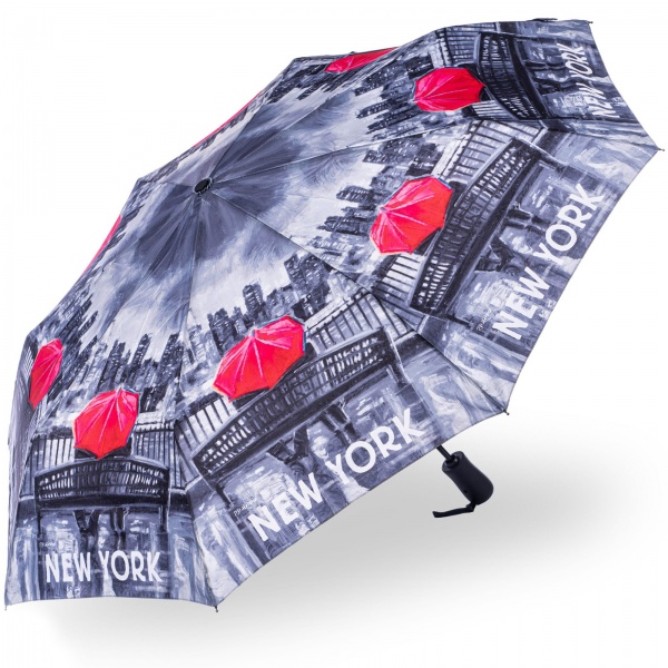 Stormking Automatic Open & Close Folding Umbrella - City Collection - New York Mono