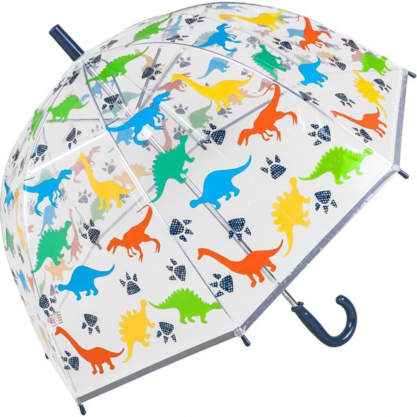 Susino Children's See-Through Dome Umbrella - Dinosaurs