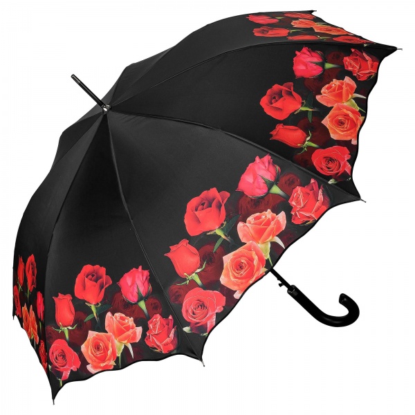 Bouquet of Roses Art Print Walking Length Umbrella