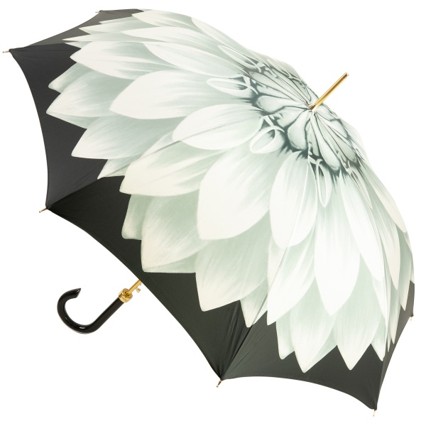 Lotus Silver Luxury Ladies Automatic Umbrella by Pasotti