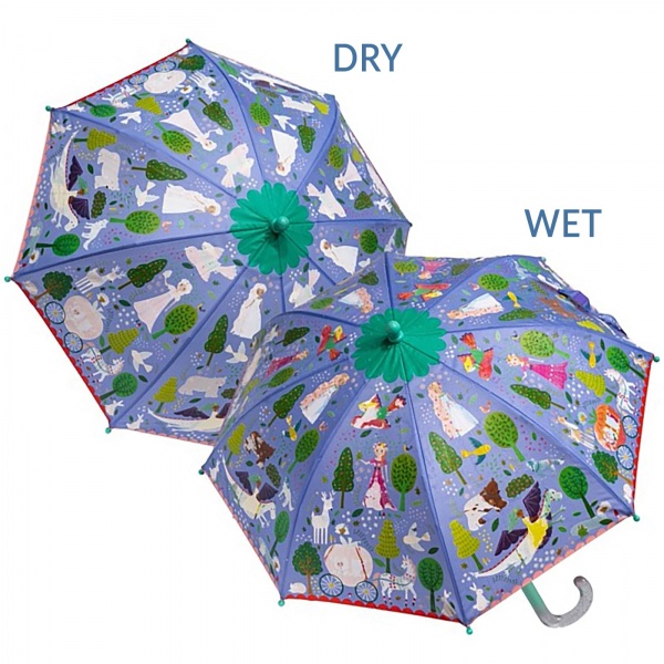 Colour Changing Childrens Umbrella - Fairy Tale